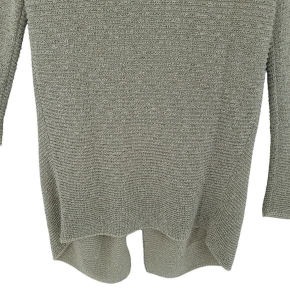 J. Jill Beige Draped Cardigan Open Front, Size M - Picture 6 of 10